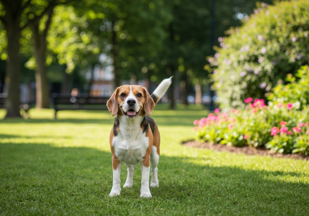 Beagle adulte en pleine forme