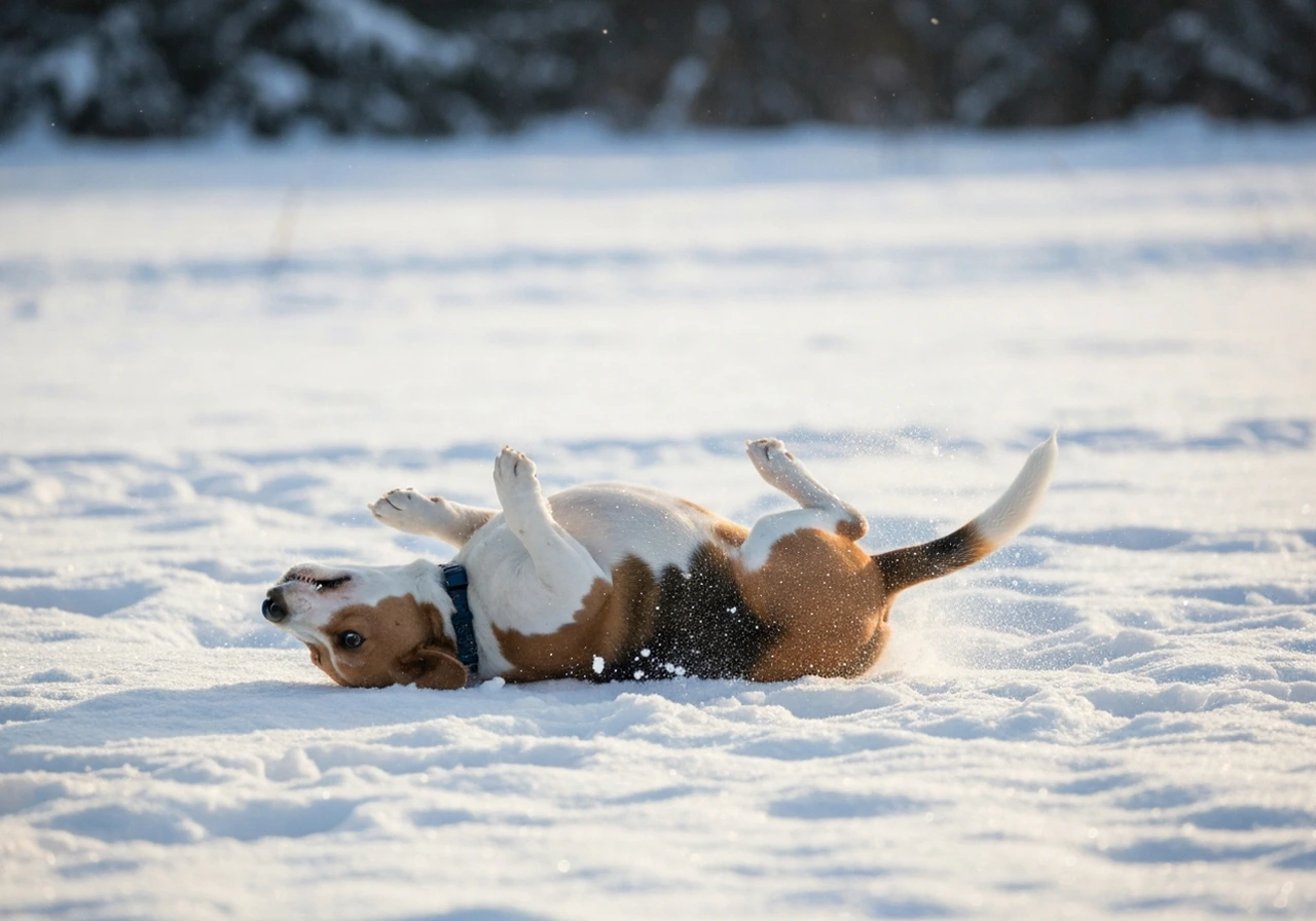 Beagle en plein air
